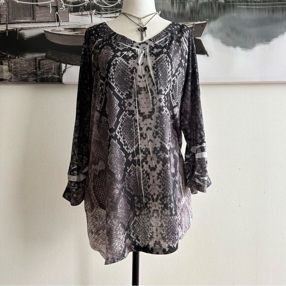 whimsigoth gothic punk flowy blouse - Picture 1 of 2